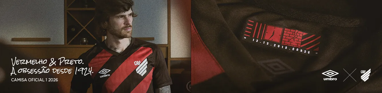 Vermelho & Preto — Camisa Oficial 1 2026